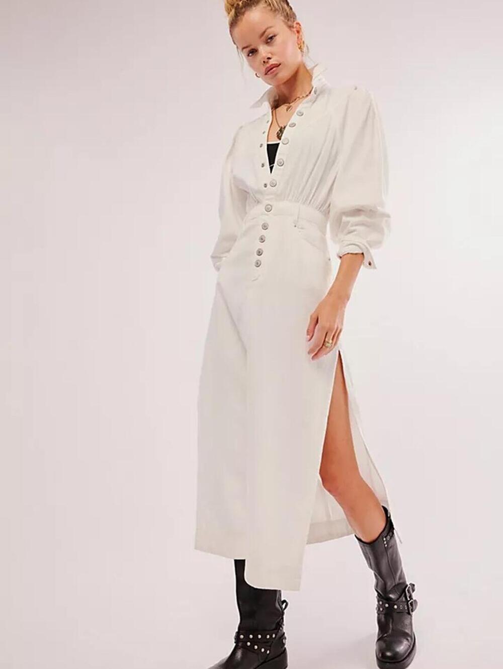 Mad Love Denim Midi Dress
